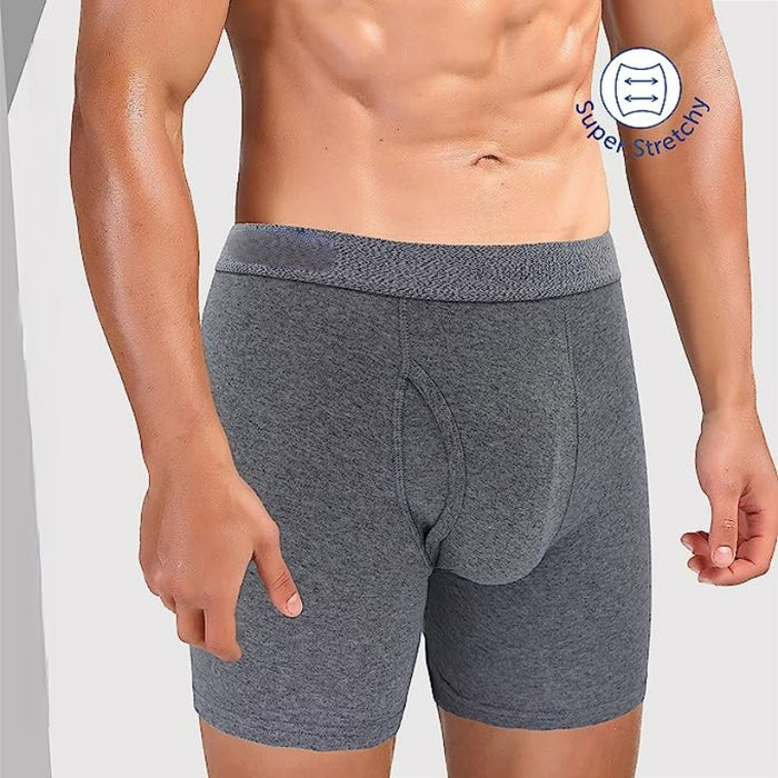 Plain Classic Boxer Briefs In A Pack Of Seven