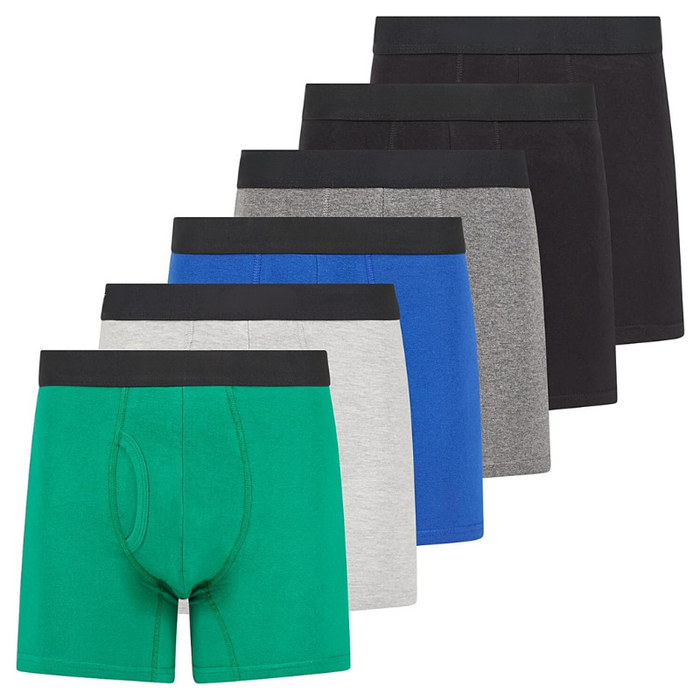 6 Pack Vibrant Stretchable Boxer Briefs