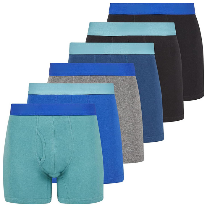 6 Pack Vibrant Stretchable Boxer Briefs