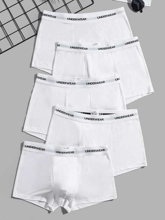 Solid Mid Rise Boxer Briefs