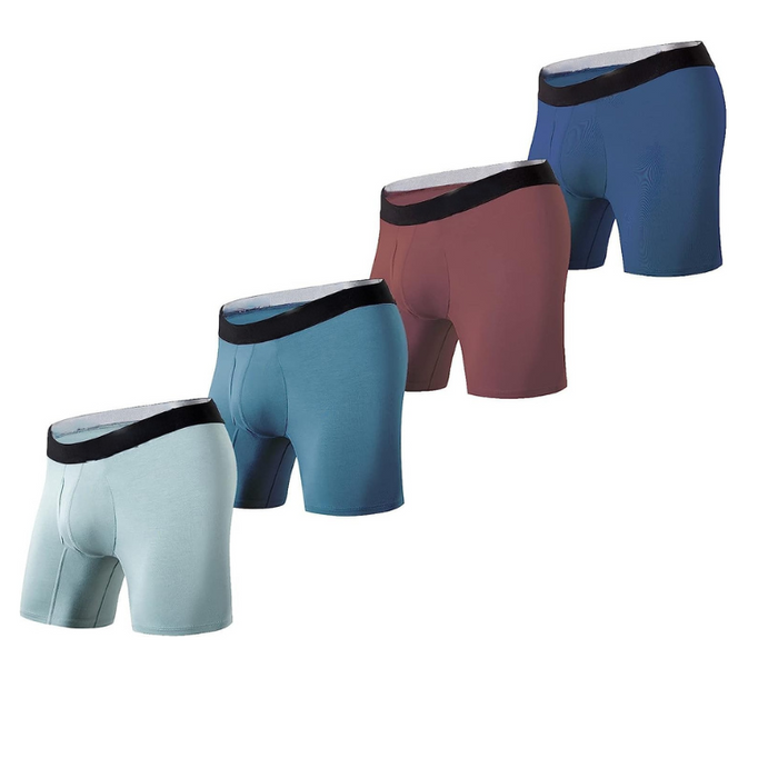 Pack Of 4 Assorted Stretchable Boxer Briefs