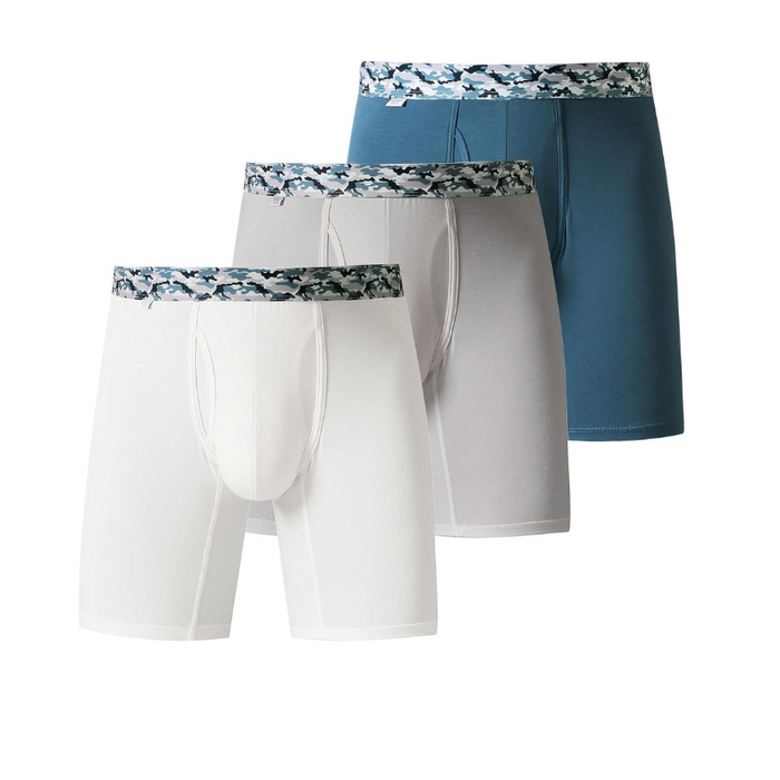 Plain Stretchable And Breathable Boxer Briefs