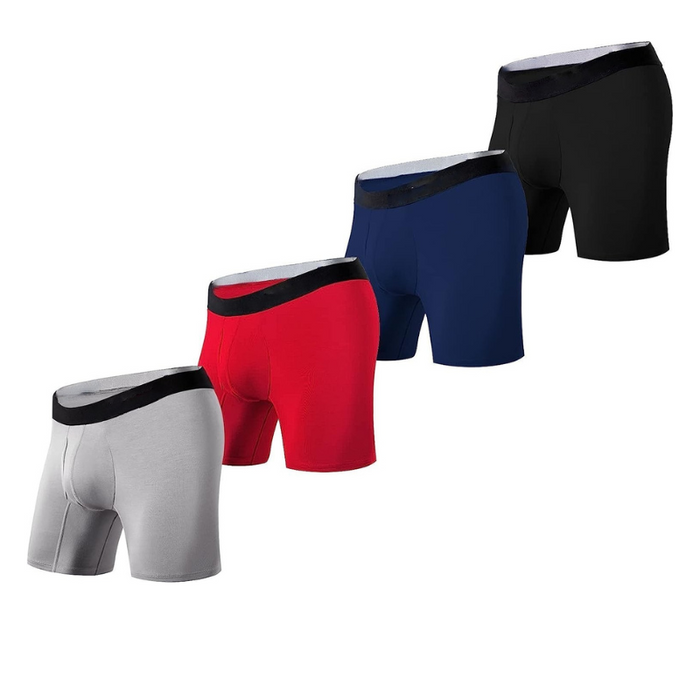 Plain Pattern Stretchable Boxer Briefs