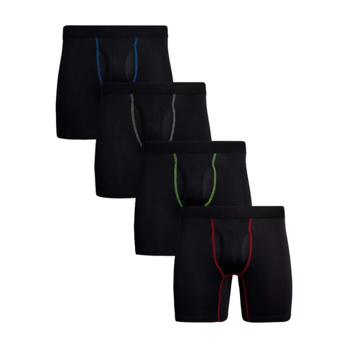 4 Piece Performance Boxer Brief With Fly Pouch Set