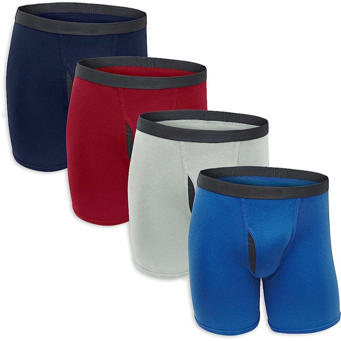 Plain Boxer Briefs In A Set Of 4