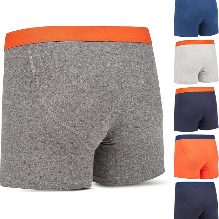 6 Pack Vibrant Stretchable Boxer Briefs