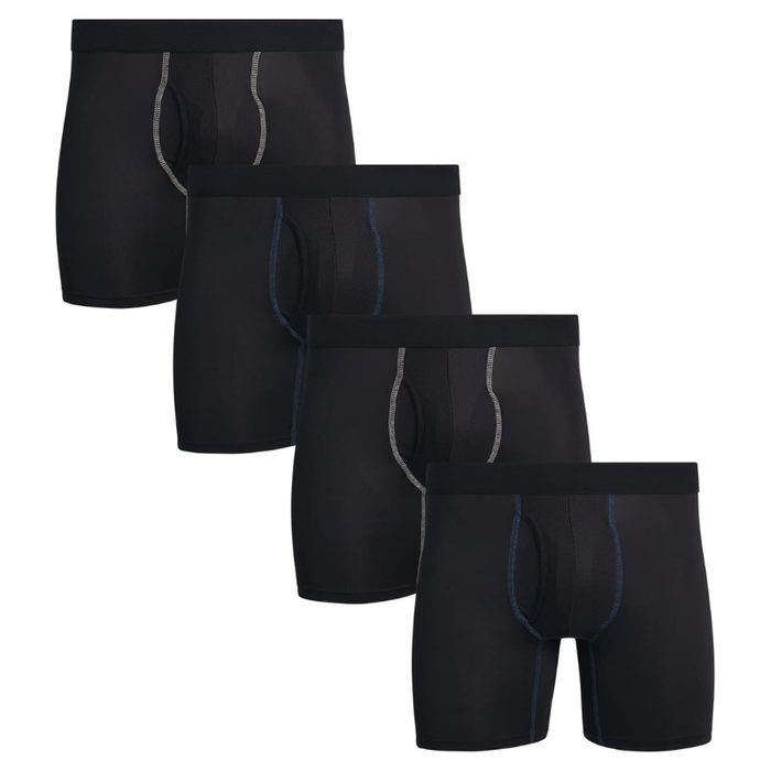 4 Pack Of Multiple Everyday Use Boxer Briefs