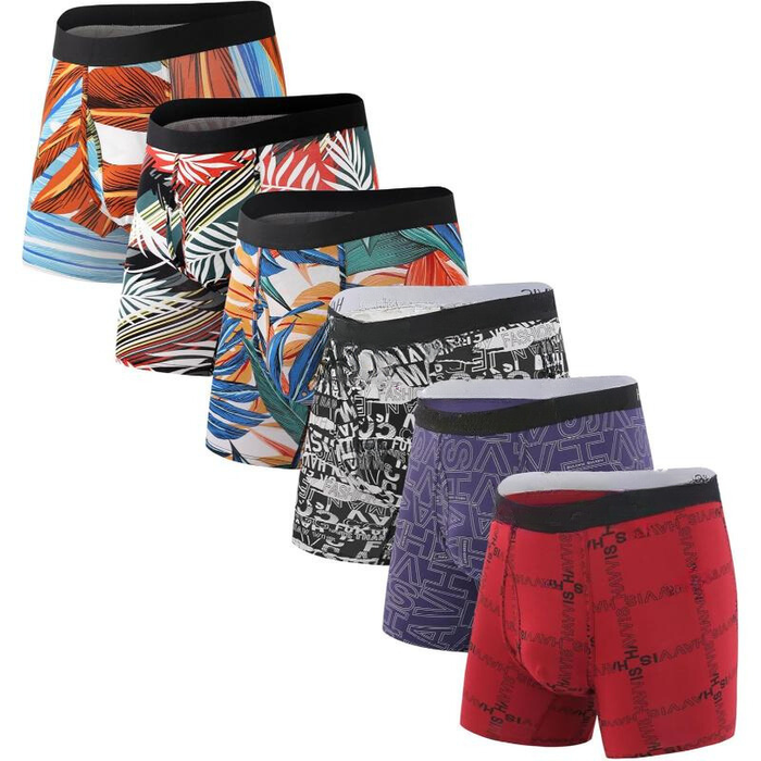 Vibrant Pattern Multipack Boxer Briefs