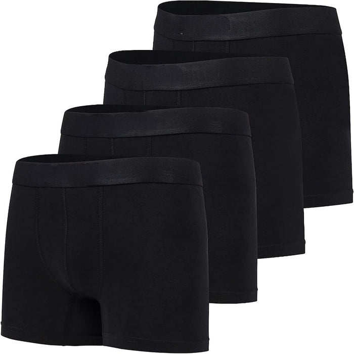 Solid Stretchable Boxer Briefs