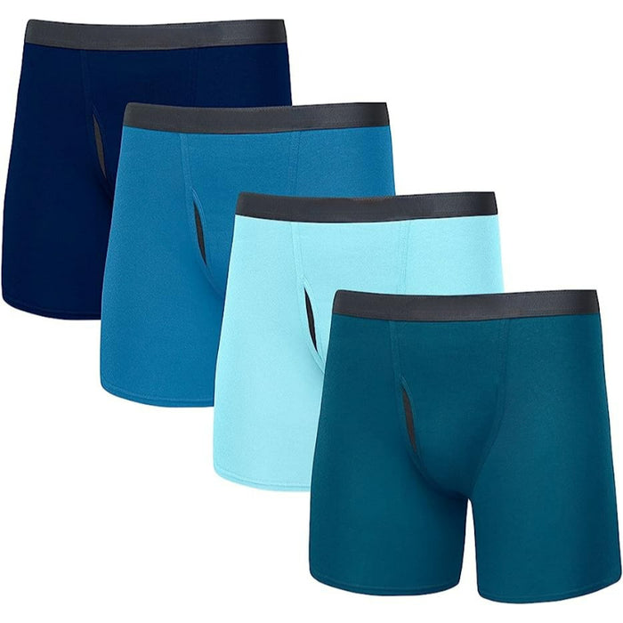 Set Of 4 Plain Boxer Briefs