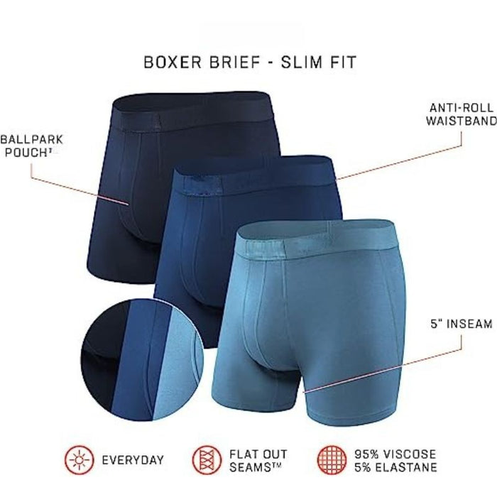 Solid Boxer Briefs With Built In Pouch Support