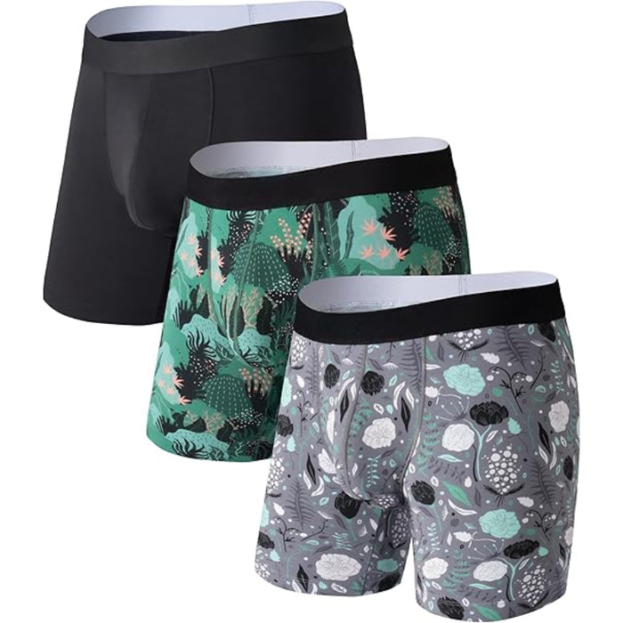 3 Piece Boxer Briefs With Ball Pouch