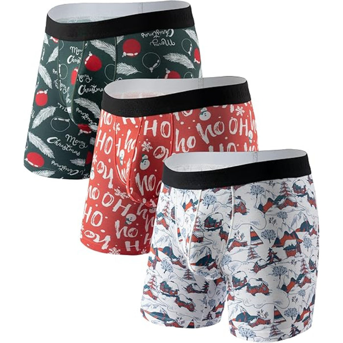 3 Piece Boxer Briefs With Ball Pouch