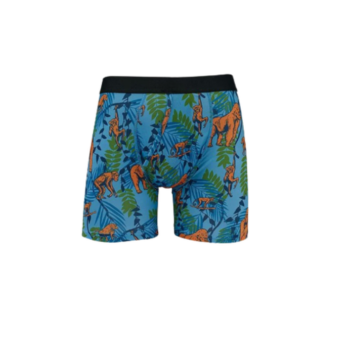 Print Pattern Boxer Briefs With Elastic Waistbands