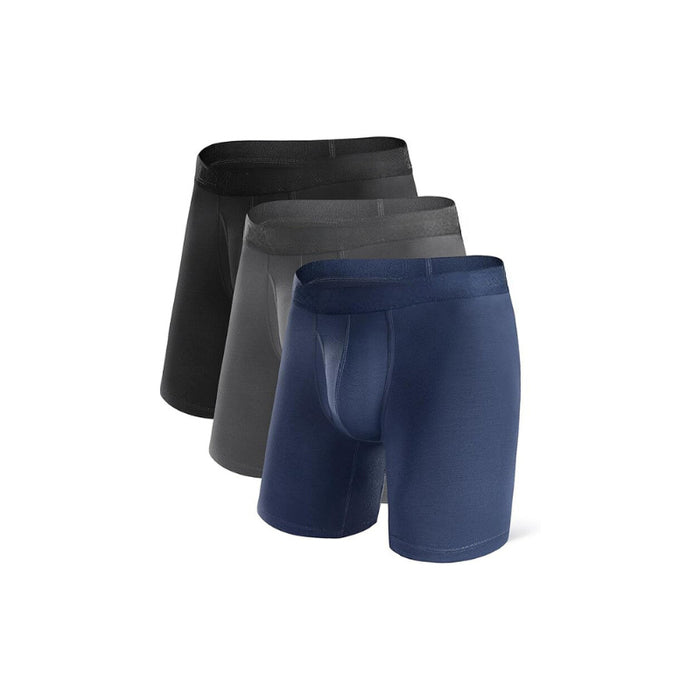 Moisture Wicking Boxer Briefs Multipack With Fly Design