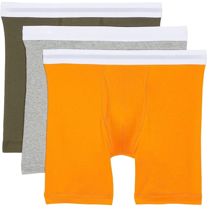 Set Of 3 Solid Stretchable Classic Boxer Briefs