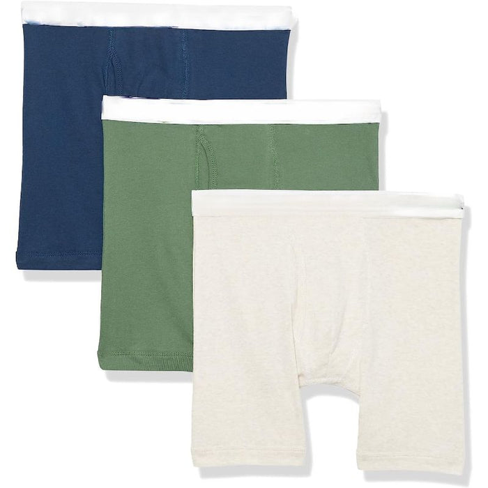 Pack Of 3 Solid Classic Design Boxer Briefs