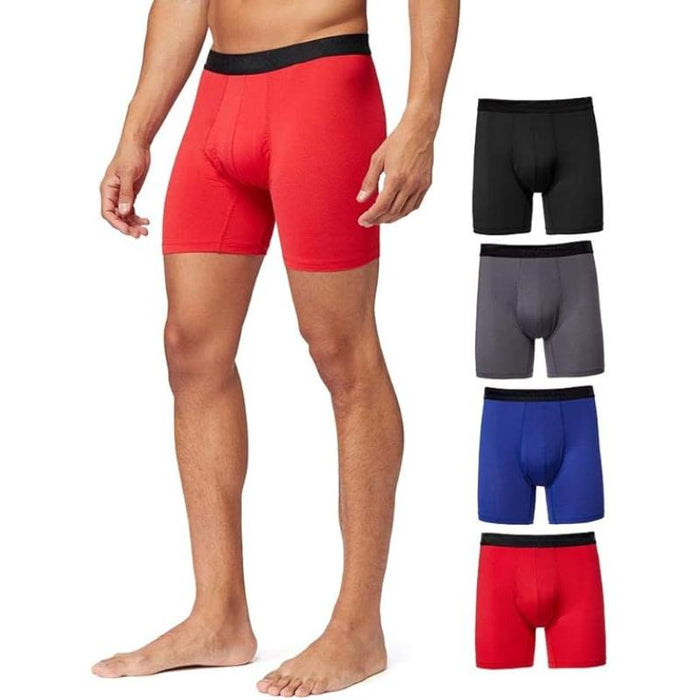 Pack Of Four Quick Dry Boxer Briefs