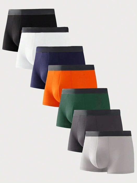 Pack Of 7 Contrast Boxer Brief