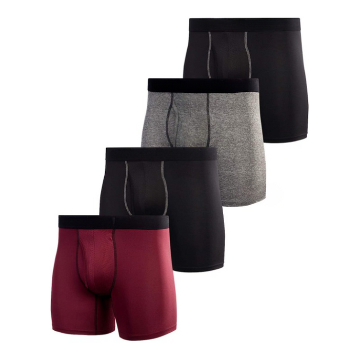 Solid Color Performance Boxer Brief Pack Of 4