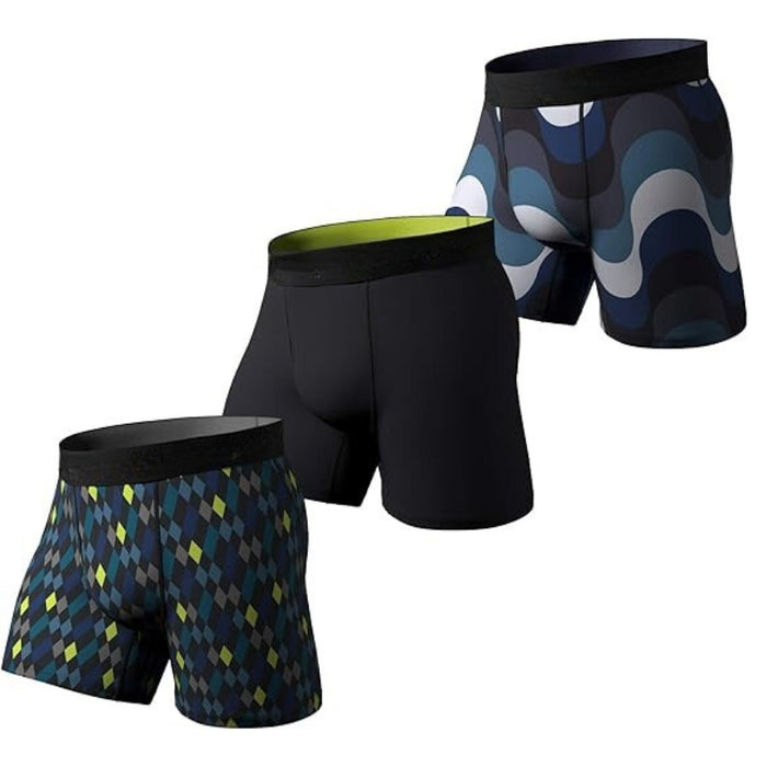 Modern Graphic Printed Boxer Briefs