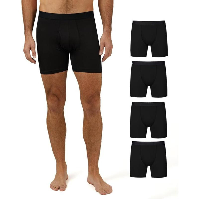 4 Pack Advanced Comfort Stretch Boxer Briefs