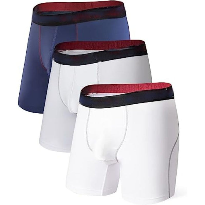 Pack Of 3 Solid Briefs With Dual Pouch