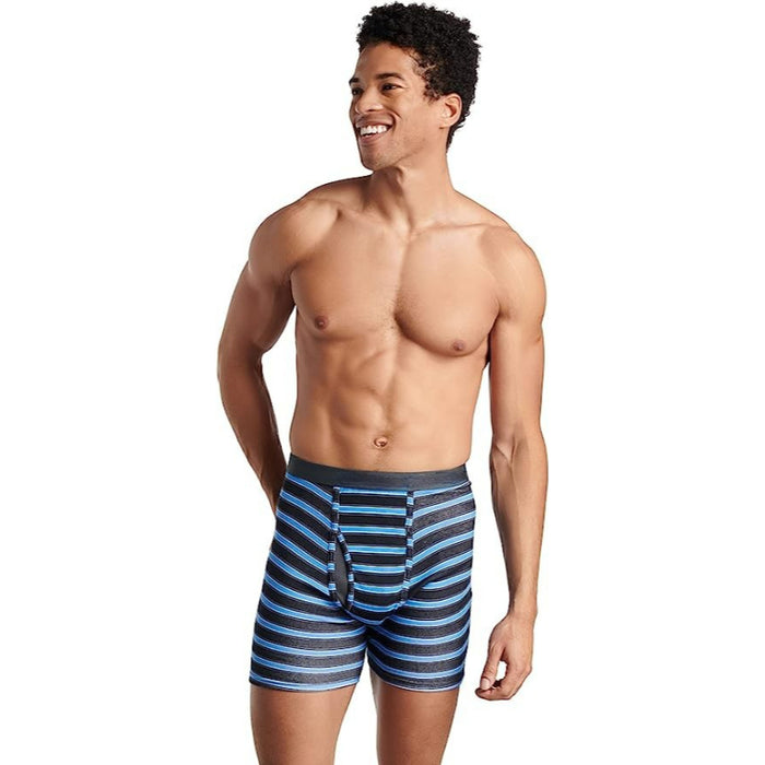 Stripe And Solid Boxer Briefs Pack Of 4