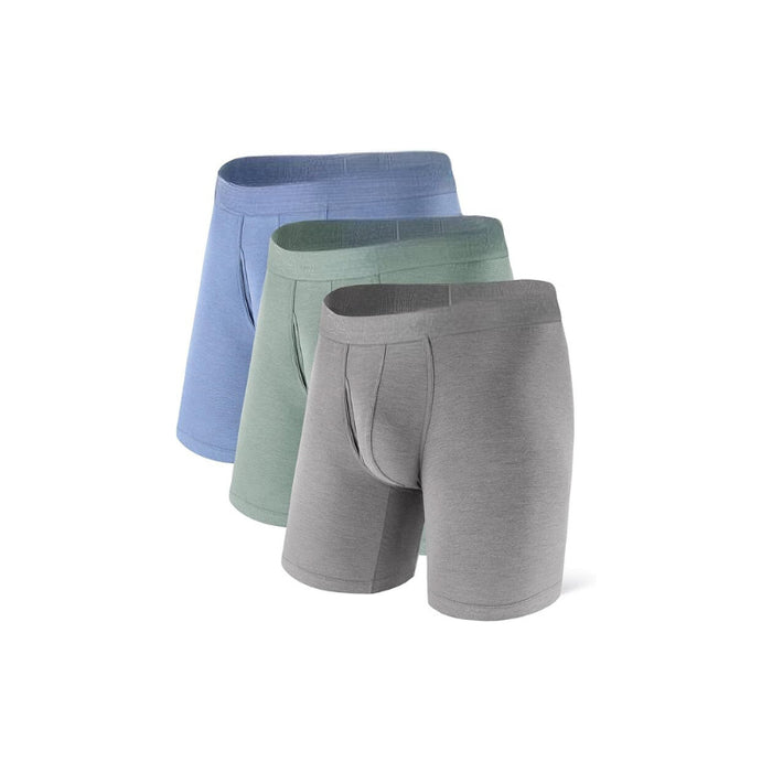 Moisture Wicking Boxer Briefs Multipack With Fly Design