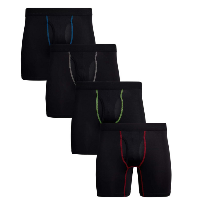 4 Pack Of Multiple Everyday Use Boxer Briefs