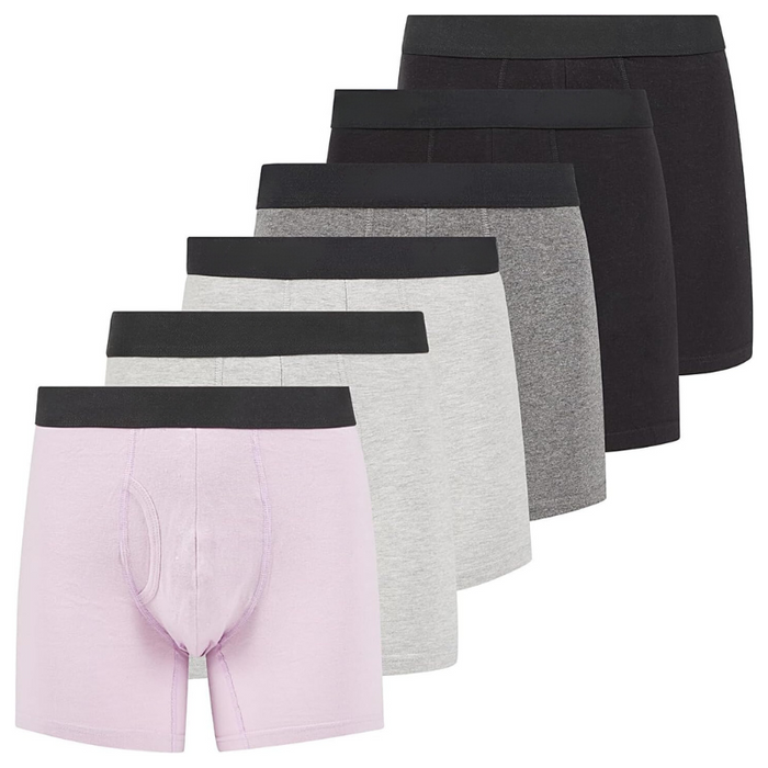 6 Pack Vibrant Stretchable Boxer Briefs