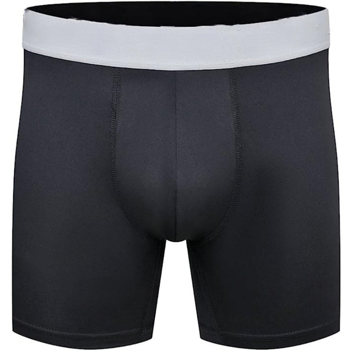 Set Of 3 Plain Boxer Briefs With Built In Pouch Support