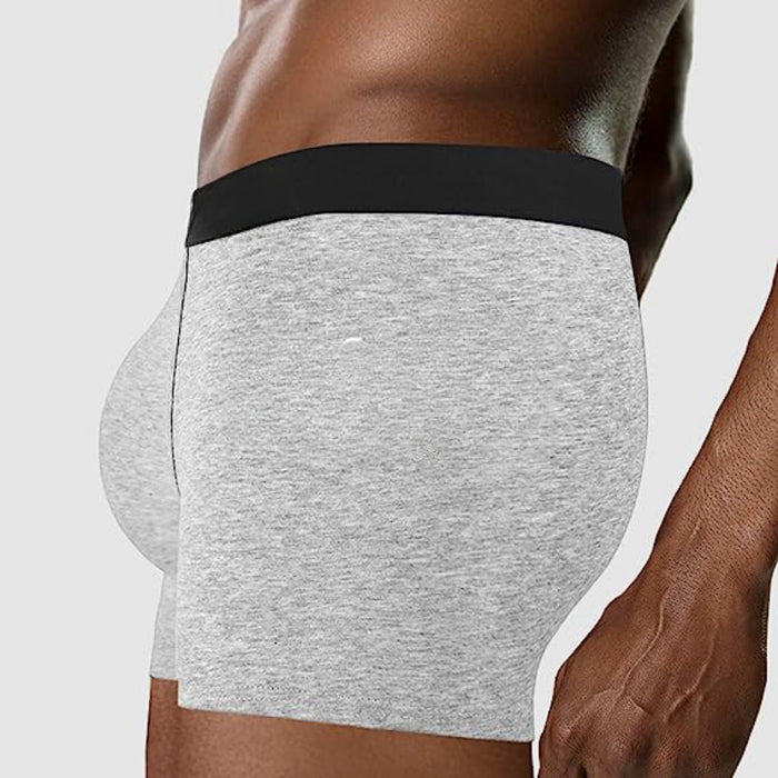 Comfortable Pack Of 3 Plain Print Boxer Briefs