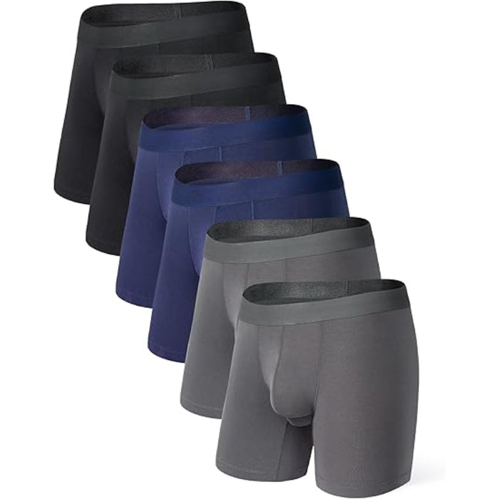 6 Piece Seamfree Comfort Boxer Briefs