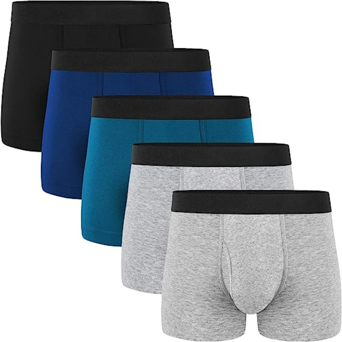 Elegant Plain Print Boxer Briefs