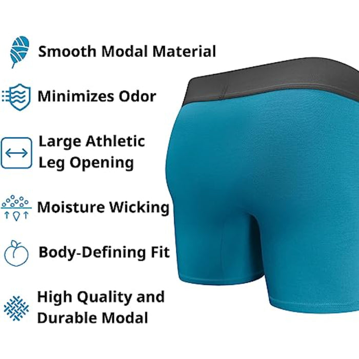 Flexible Athletic Boxer Briefs — Comfy Men Underwear