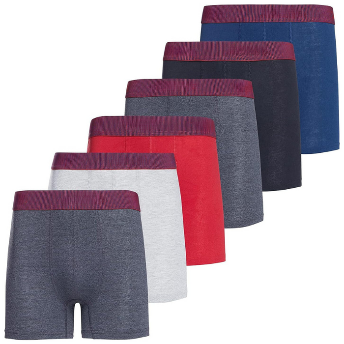 6 Pack Vibrant Stretchable Boxer Briefs