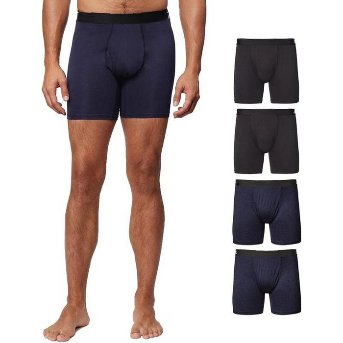 4 Pack Advanced Comfort Stretch Boxer Briefs