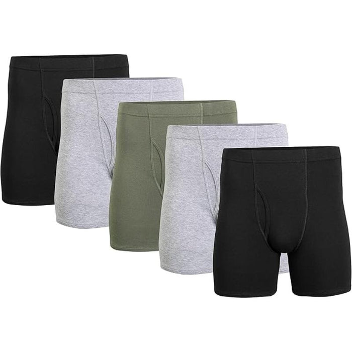 Multi Pack Boxer Briefs With Soft Covered Band