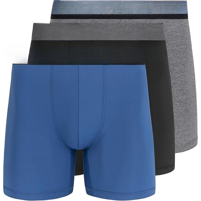 Pack Of 3 Athletic Fit Boxer Briefs