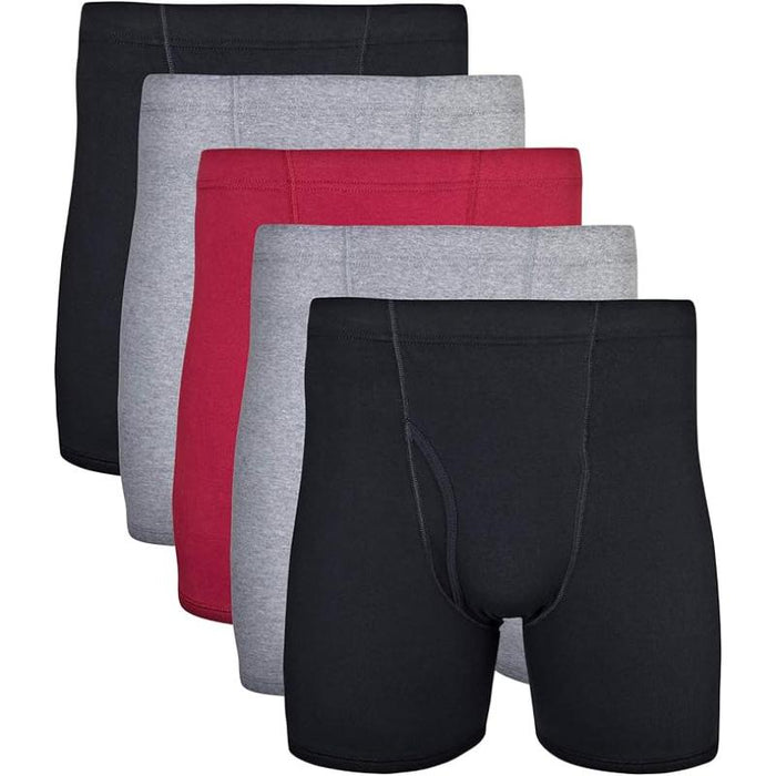 Multi Pack Boxer Briefs With Soft Covered Band