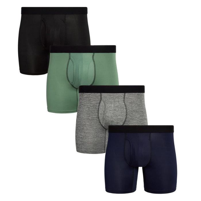 4 Pack Of Multiple Everyday Use Boxer Briefs