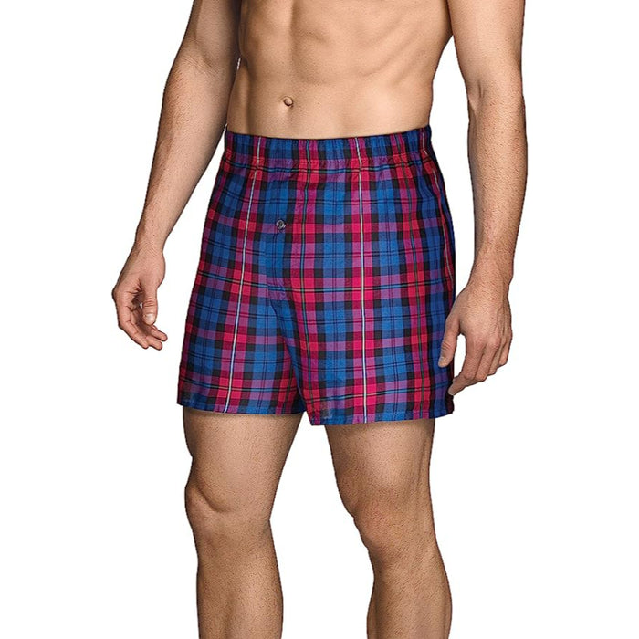 Pack Of 8 Checks Stipe Pattern And Solid Boxer