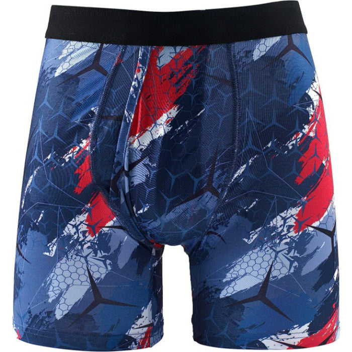 Flexible Printed Moisture Wicking Boxer Briefs