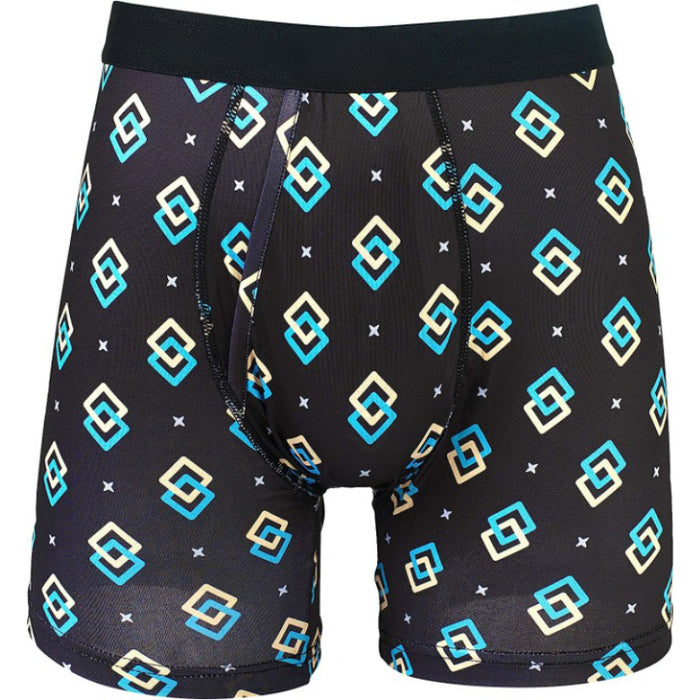 Flexible Printed Moisture Wicking Boxer Briefs