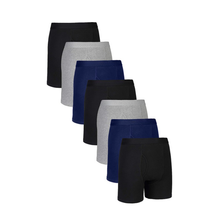 Pack Of 7 Solid Triple Colored Briefs