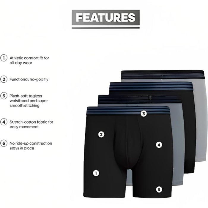 Boxer Brief Underwear Pack Of 4