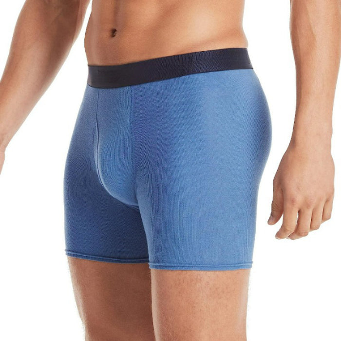 Solid Breathable Cotton Boxer Briefs