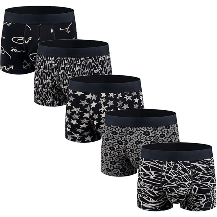 Pack Of 5 Comfy Boxer Briefs Set