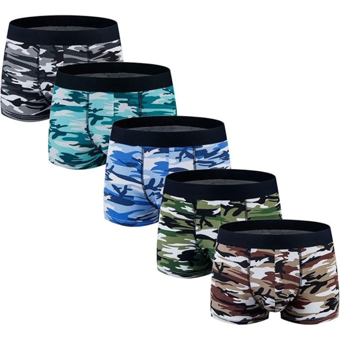 Pack Of 5 Comfy Boxer Briefs Set